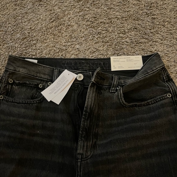 American Eagle Outfitters Denim - Black baggy mom jeans